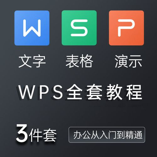 wps全套(ppt,word,excel)零基础自学视频教程合集