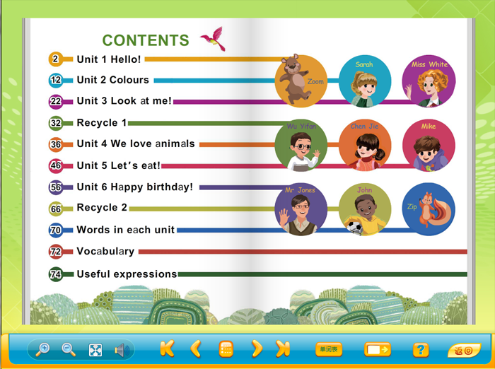 人教版(PEP)小学三年级英语上册配套光盘视频插图1