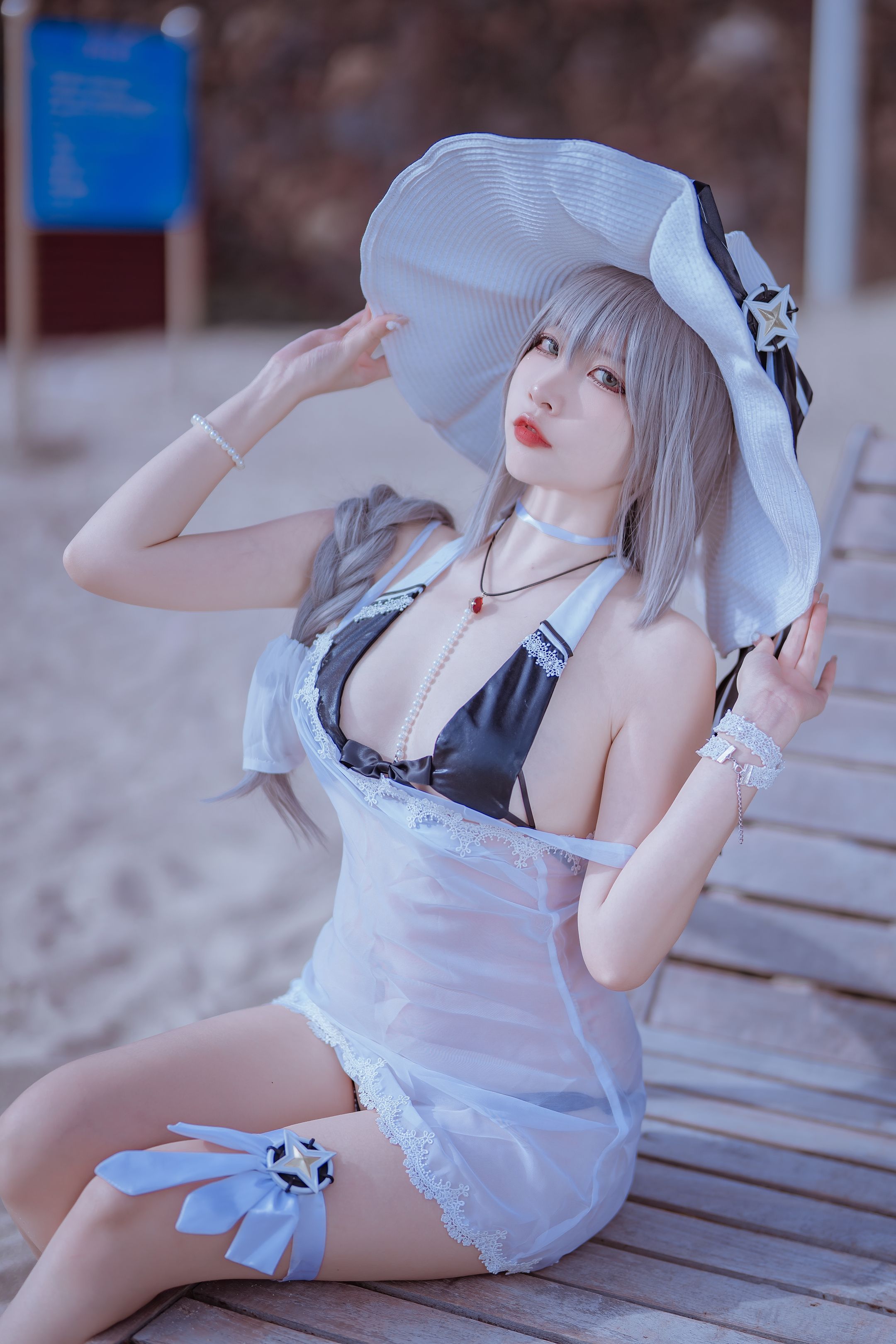 二佐Nisa-碧蓝天鹰泳装