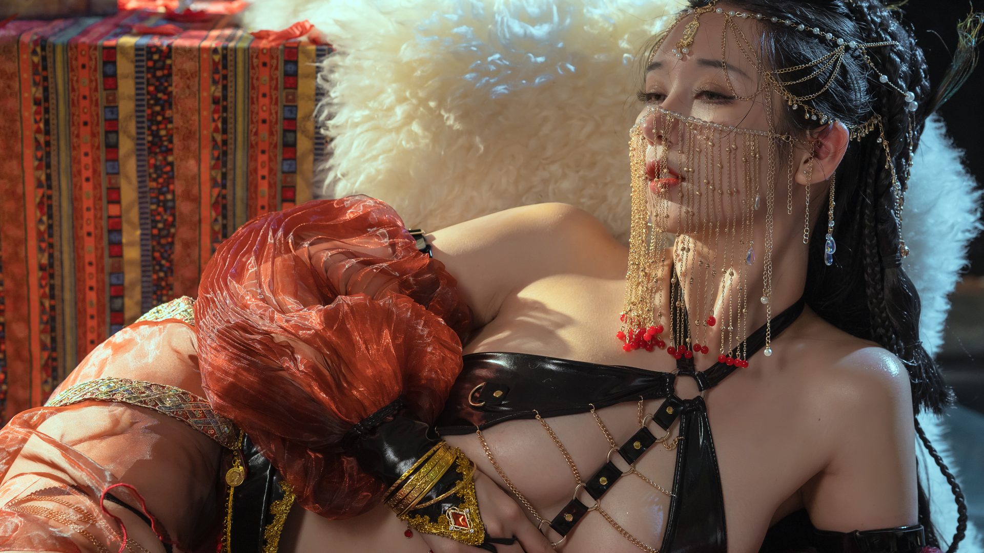 云溪溪(岛田云溪)奶桃深渊舞娘赏析，舞动的魅力与冷艳的碰撞